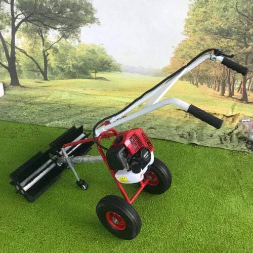 Barredora industrial de empuje manual de 2 tiempos de 1.7HP – Potencia de gas de 43 CC con sistema de refrigeración por aire – Limpiador portátil