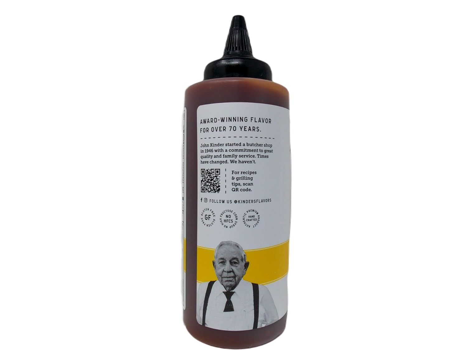 Kinder’s BBQ Sauce Variedad de 3 sabores  (1) cada uno oro, azúcar morena de nogal, caliente (15.3-15.8 onzas)  Paquete de folleto de recetas más