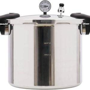 NliuLJW Bote a presión de 22L23 cuartos de galón, olla a presión de aleación de aluminio con manómetro, para estufas de gas, estufas eléctricas de NliuLJW Bote a presión de 22L23 cuartos de galón, olla a presión de aleación de aluminio con manómetro, para estufas de gas, estufas eléctricas de