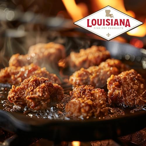Louisiana Fish Fry – Rebozado de pollo sazonado de 9 onzas (paquete de 2)  Auténtico pollo frito del sur  Lleva el sabor de Louisiana a casa