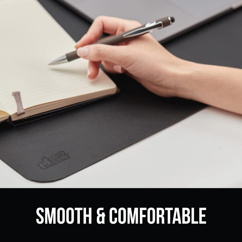 GORILLA GRIP Alfombrilla de escritorio, antideslizante y resistente al calor, almohadillas de piel sintética suave, protector de doble cara, fundas