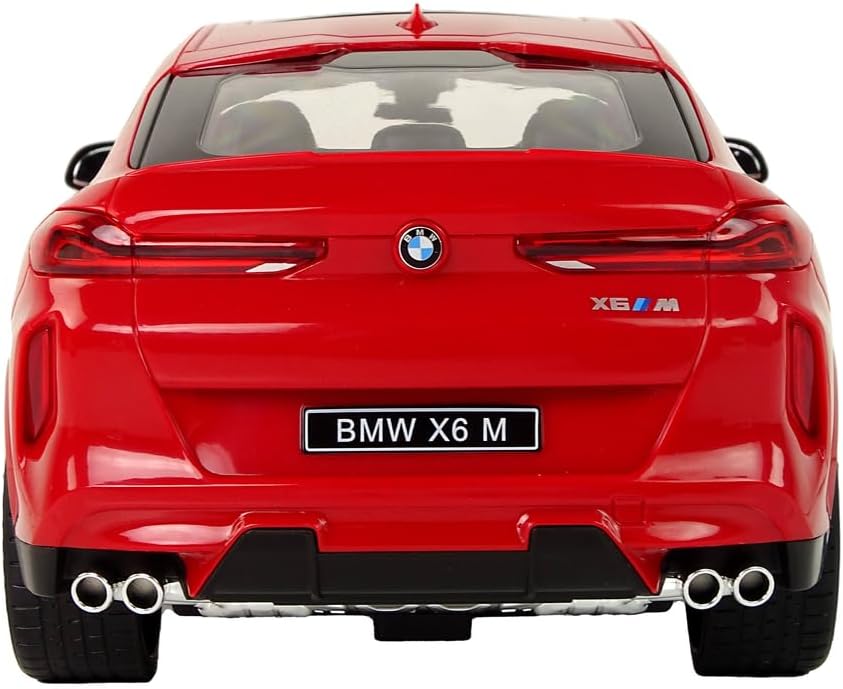 100 CLASSIC Coche de control remoto, auto de juguete de carreras a control remoto a escala 124, compatible con BMW X6 modelo vehículo para niños y