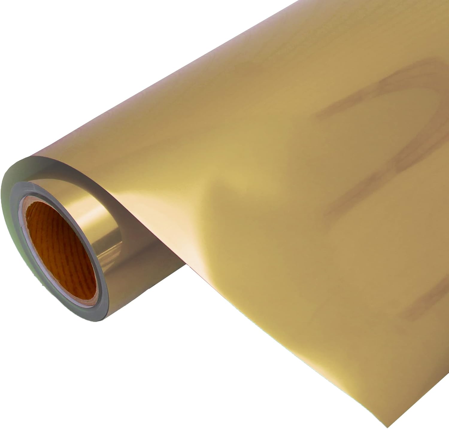 Threadart – Rollo de película de vinilo de transferencia de calor dorado metálico de 3 yardas x 20 pulgadas de ancho, compatible con cortadores