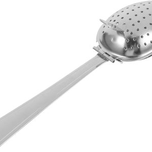 SHERCHPRY 1 cesta de té de acero inoxidable, coladores de té con tapa, colador de té extrafino, infusor de té de acero inoxidable, té caliente, té SHERCHPRY 1 cesta de té de acero inoxidable, coladores de té con tapa, colador de té extrafino, infusor de té de acero inoxidable, té caliente, té