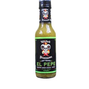 Wicked Provisions Hot Sauce Salsa picante de ajo verde asado El Pepe Wicked Provisions Hot Sauce Salsa picante de ajo verde asado El Pepe