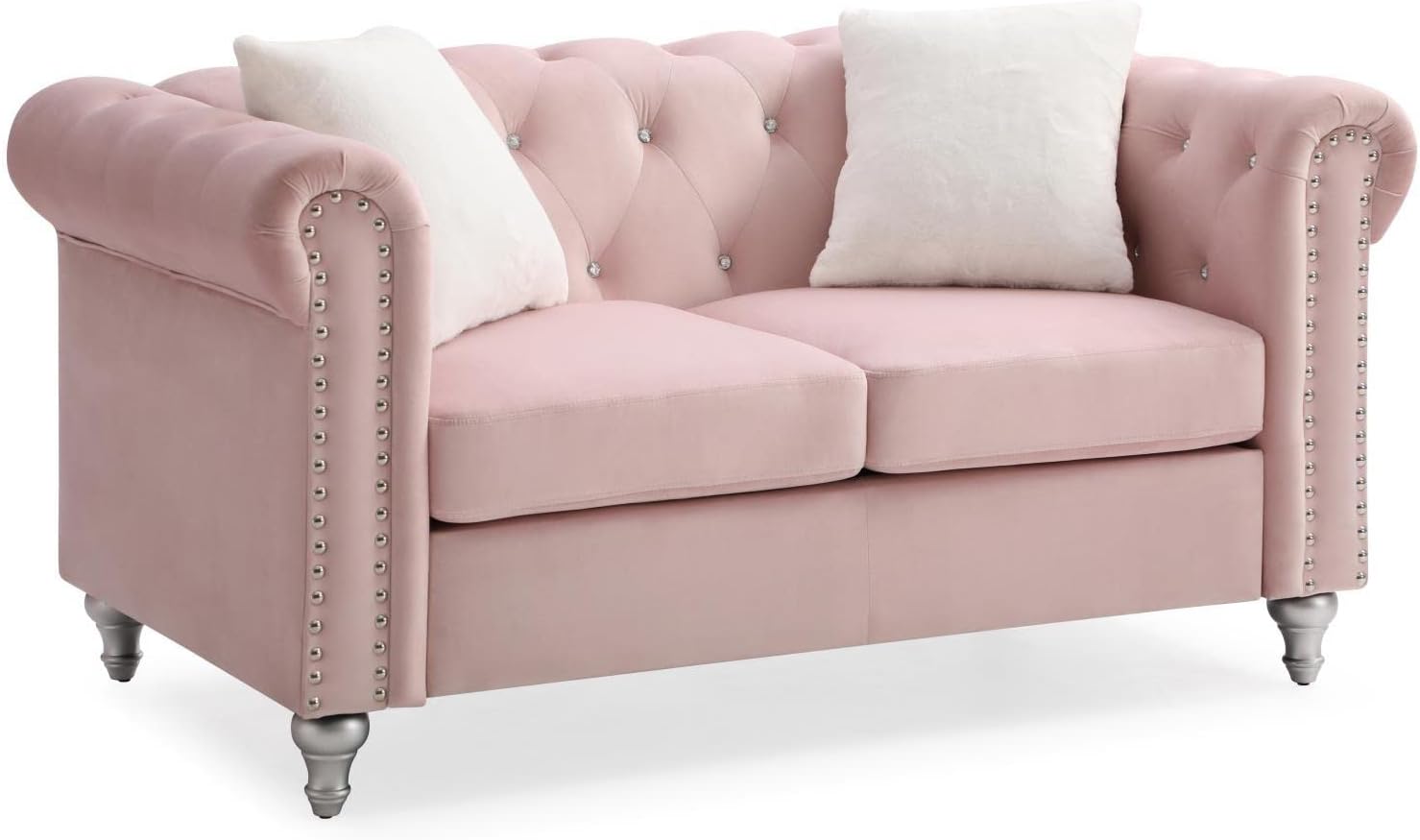 Sillón Glory Furniture Delray, Rosado