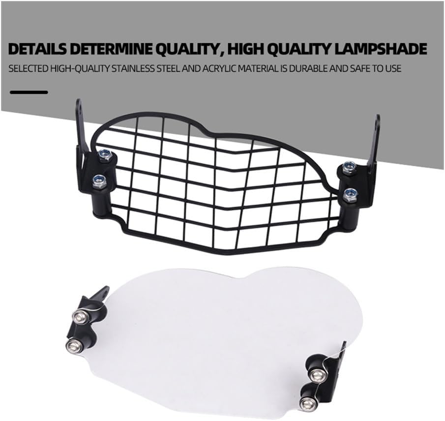 for BMW G 650 GS G650GS 2011-2017 Motorcycle Headlight Grille Cover Light Protection (Color  Acrylic (Clear))