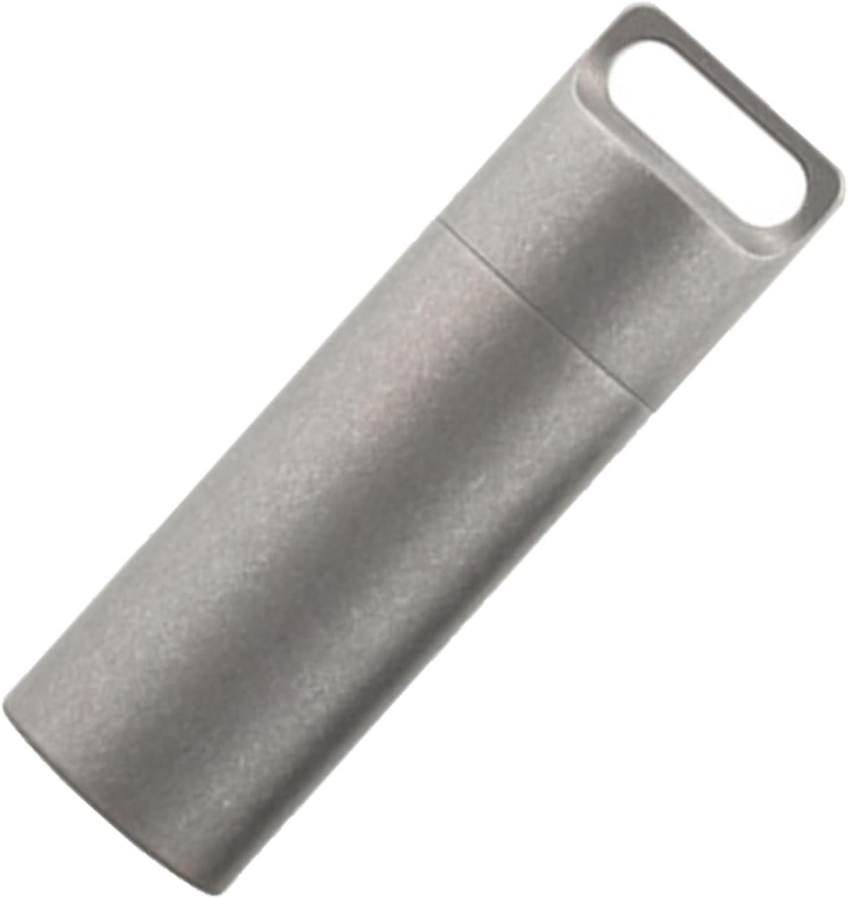 Pastillero portátil impermeable, llavero de aleación de titanio, mini recipiente para medicina, contenedor de píldoras para acampar al aire