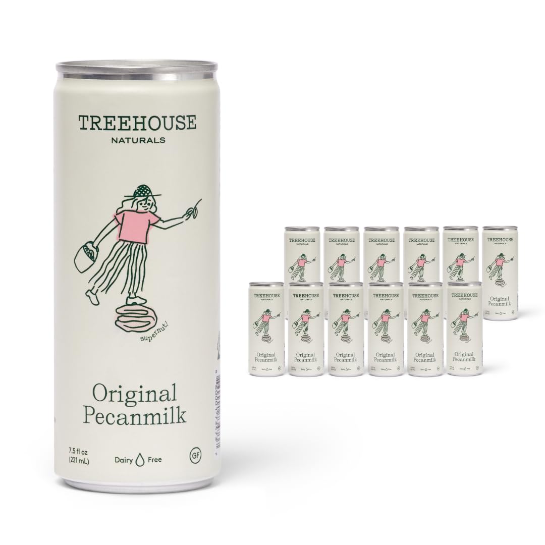 Leche de nuez original a base de plantas sin lácteos, apta para dieta cetogénica, lata de 7.5 onzas, paquete de 12