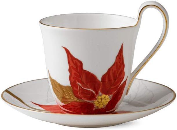 Royal Copenhagen Flora – Taza con diseño de estrella de Navidad (porcelana, 27 cl), multicolor
