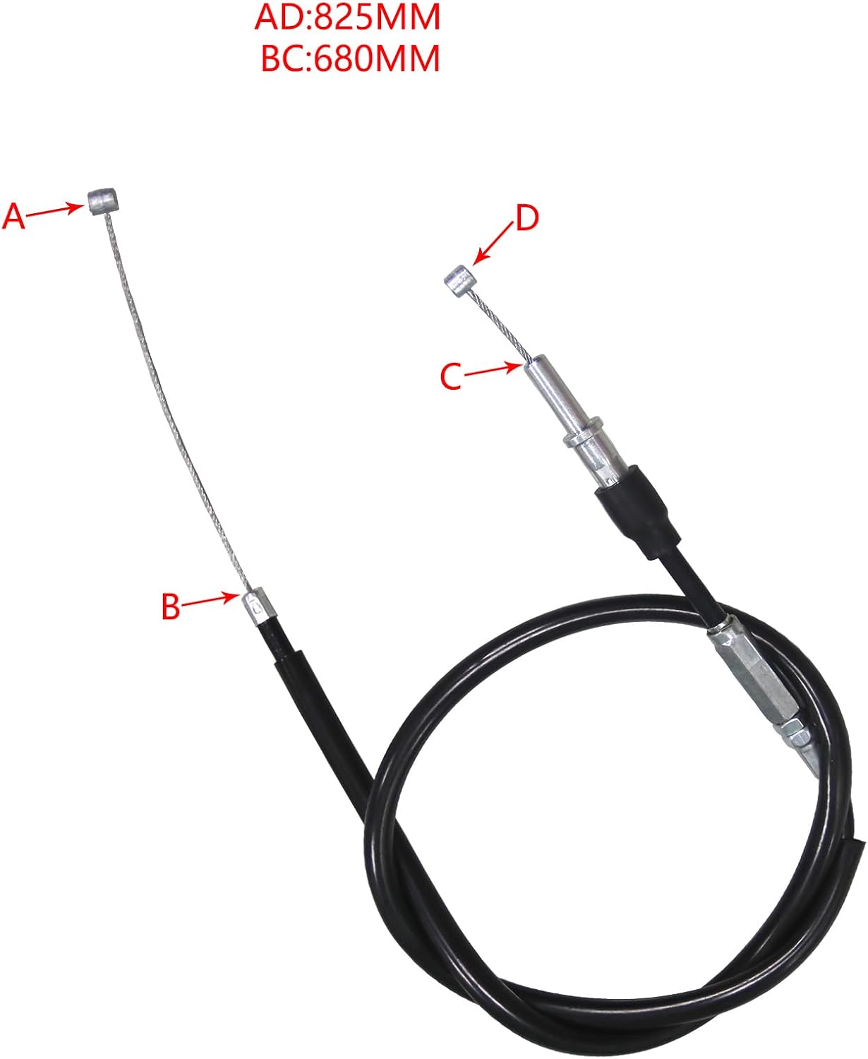 iTobest Cable del acelerador de retorno de combustible para Kawasaki Ninja 400 EX400 2018 2019 2020 2021 2022 Accesorios de motocicleta Cable de