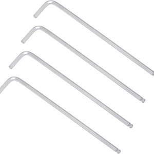 uxcell Llave hexagonal de extremo de bola de 532 pulgadas, herramienta de reparación CR-V de brazo largo en forma de L, SAE 4 piezas uxcell Llave hexagonal de extremo de bola de 532 pulgadas, herramienta de reparación CR-V de brazo largo en forma de L, SAE 4 piezas