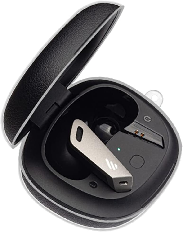 Juego de 2 fundas protectoras transparentes de TPU suave compatibles con auriculares inalámbricos Edifier NB2NB2 Pro, funda protectora con llavero