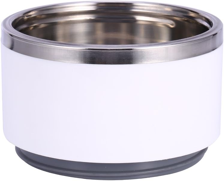 TOPINCN Bento Fiambrera Contenedor de acero inoxidable de 2 capas de aislamiento térmico térmico Fiambrera Contenedor de comida caliente
