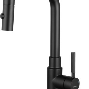 Grifos para fregadero de cocina con rociador extraíble, rociador de dos funciones, grifo de fregadero de una sola manija, giratorio de 360 y tubo Grifos para fregadero de cocina con rociador extraíble, rociador de dos funciones, grifo de fregadero de una sola manija, giratorio de 360 y tubo