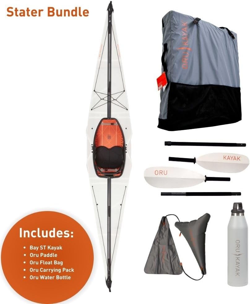 Oru Kayak Kayak Bay ST plegable  Estable, duradero, ligero – Kayaks de lago, río y océano, tamaño intermedio (desplegado)