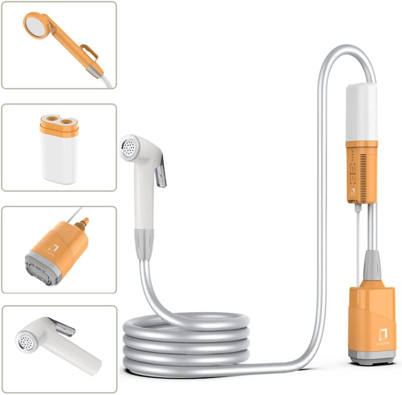 Batería portátil eléctrica de mano para bidé, pulverizador de agua portátil con batería recargable con botella de bidé de viaje