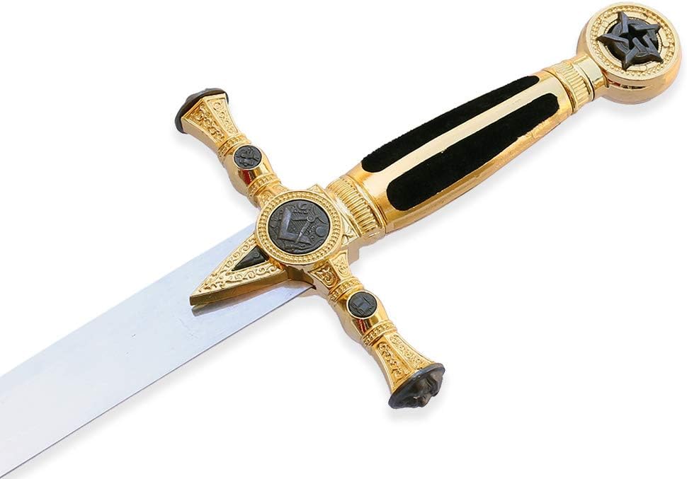 Espada de cruzada medieval de 33 pulgadas (83.8 cm) con vaina, elige tu estilo