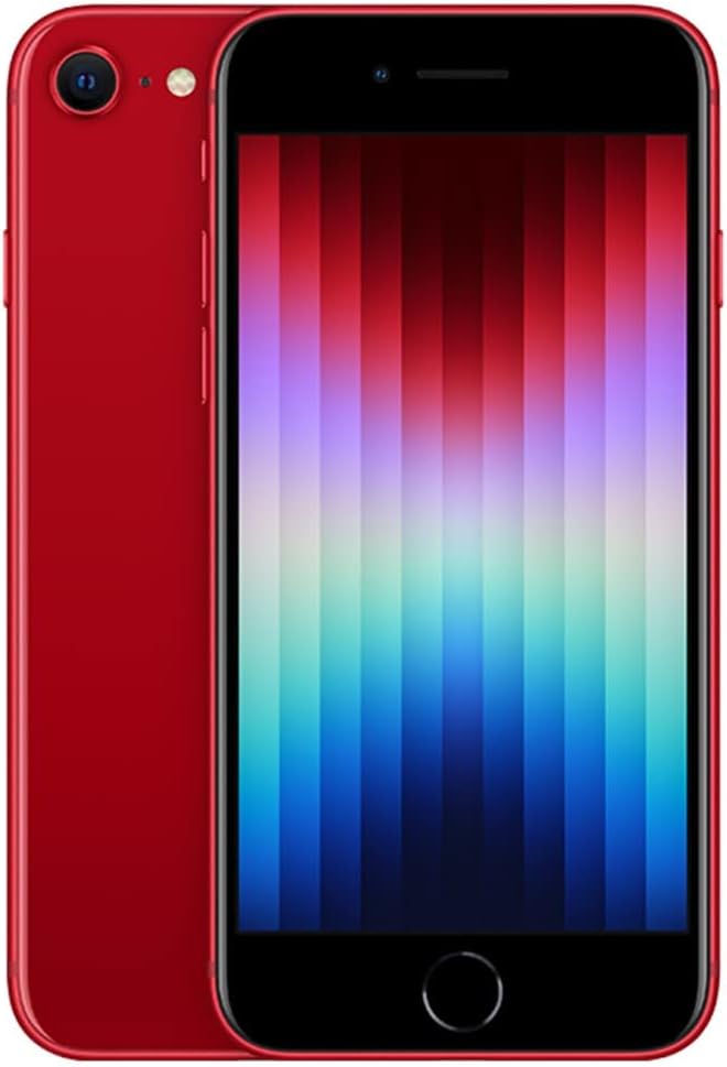 Apple iPhone SE de 3 generación, 64GB, rojo – GSM Carriers (renovado)