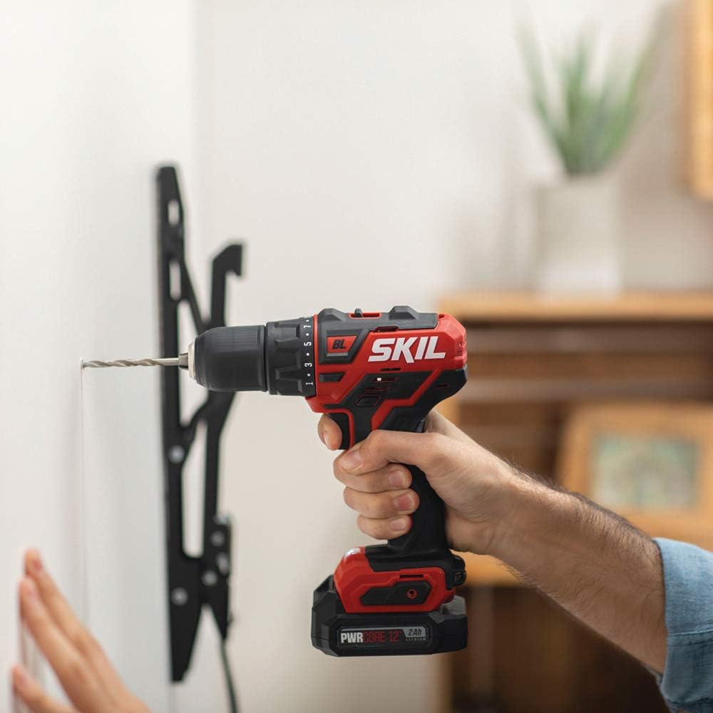 SKIL Kit combinado de 2 herramientas PWRCore 12 sin escobillas 12V 12 pulgada taladro inalámbrico y sierra recíproca compacta sin escobillas,