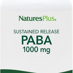 NaturesPlus PABA, liberación sostenida (ácido para-aminobenzoico) – 1000 mg, 60 tabletas vegetarianas – Suplemento de apoyo para la salud de la NaturesPlus PABA, liberación sostenida (ácido para-aminobenzoico) – 1000 mg, 60 tabletas vegetarianas – Suplemento de apoyo para la salud de la