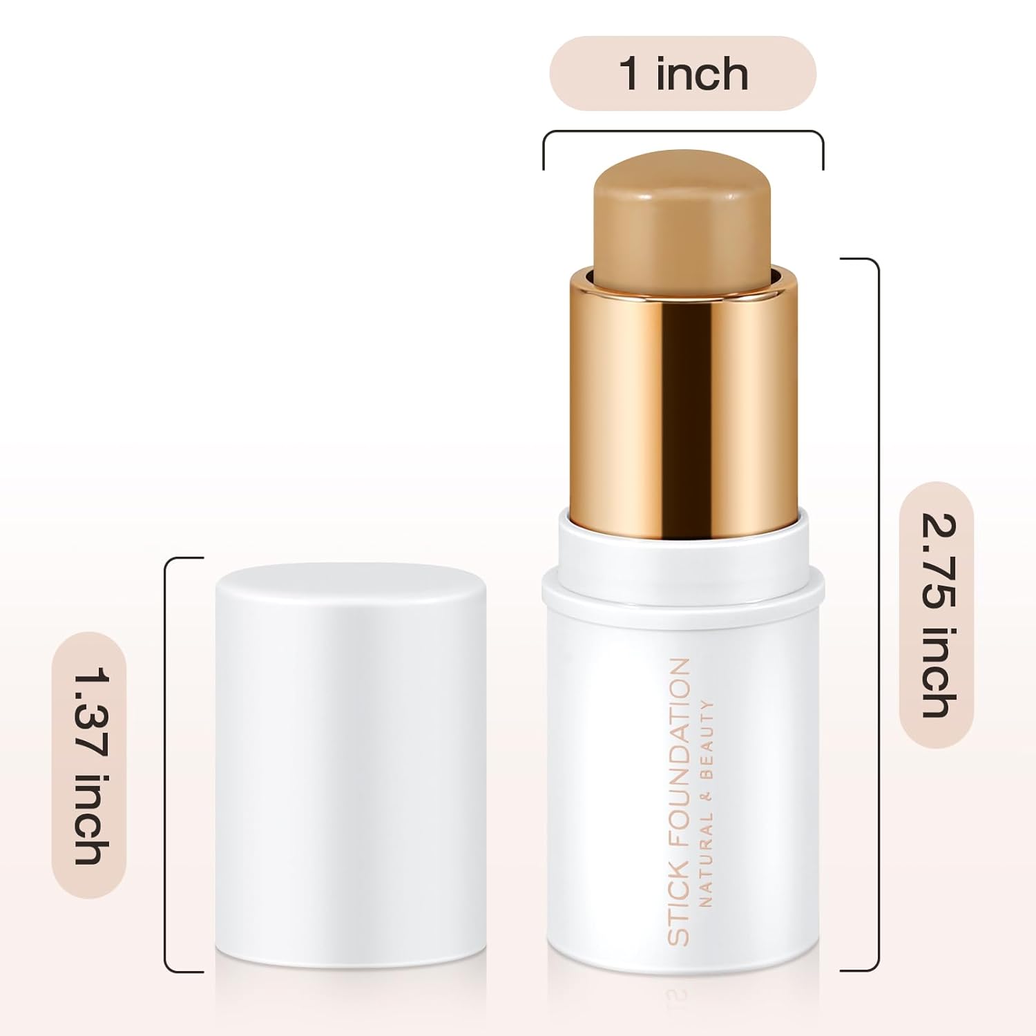 Boobeen Barra de base facial de cobertura completa, barra corrector de contorno de crema mate suave, barra de maquillaje de larga duración, fácil de
