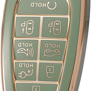 ontto Soporte para llavero de 8 botones para Hyundai 2020, control remoto inteligente de TPU suave, cubierta de llave de coche para Sonata Sel Ioniq ontto Soporte para llavero de 8 botones para Hyundai 2020, control remoto inteligente de TPU suave, cubierta de llave de coche para Sonata Sel Ioniq