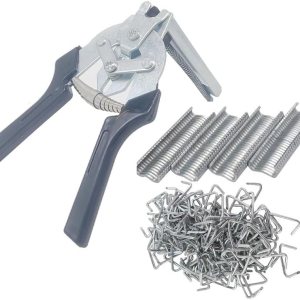 Alicates de anillo de cerdo con 600 anillos de cerdo de acero galvanizado para ollas de cangrejo, jaulas, trampas, cercas, cubiertas de salchichas y Alicates de anillo de cerdo con 600 anillos de cerdo de acero galvanizado para ollas de cangrejo, jaulas, trampas, cercas, cubiertas de salchichas y