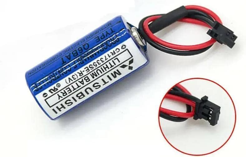 Paquete de 4 batería de litio Q6BAT CR17335SE-R (3V) para controlador programable del sistema QNS