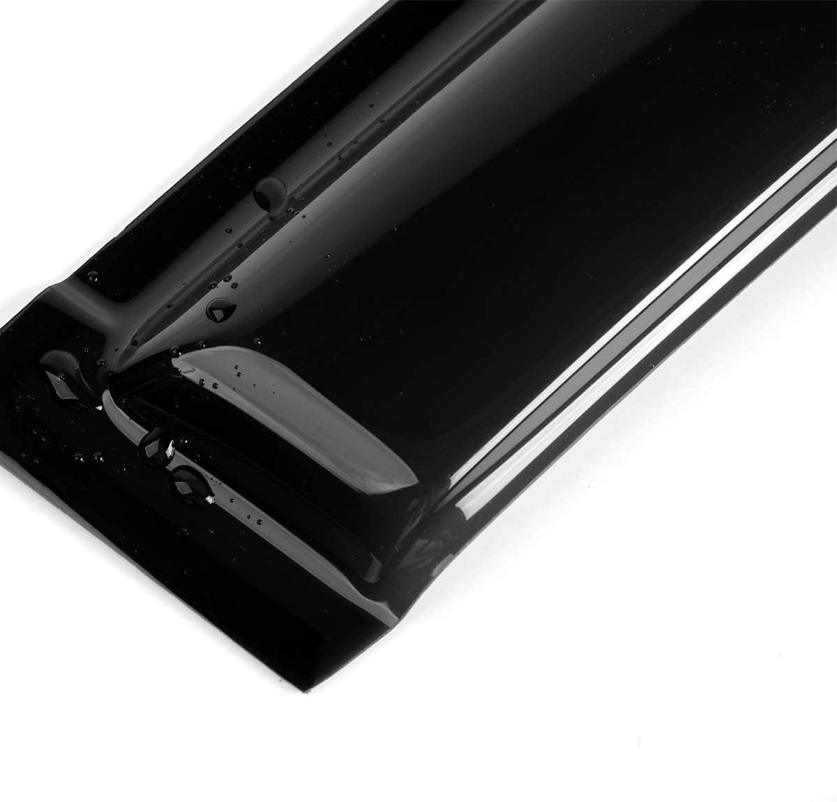 STARTSHIP 94236 Deflector de viento para ventana lateral, 4 piezas de estilo de montaje exterior, bonito juego de protectores de lluvia para Toyota