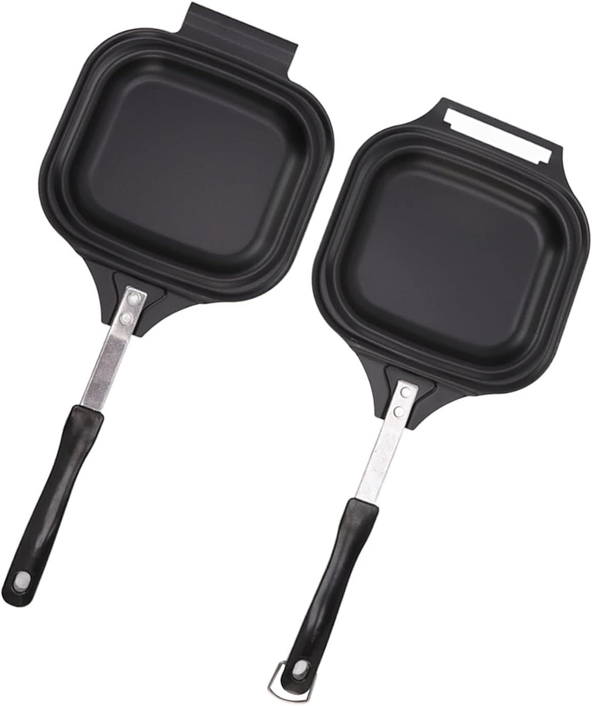 YOUTHINK Sartén de doble cara, sartén antiadherente de aleación de aluminio con calefacción uniforme para bistec, tortillas, tocino, panqueques,