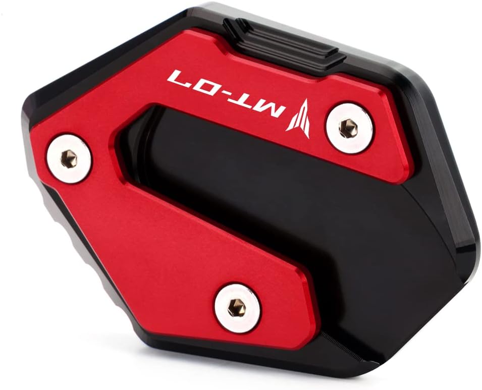 Placa de soporte de extensión de soporte lateral para motocicleta compatible con YAMAHA MT-07 2014-2023  Soporte de almohadilla de pie Accesorios