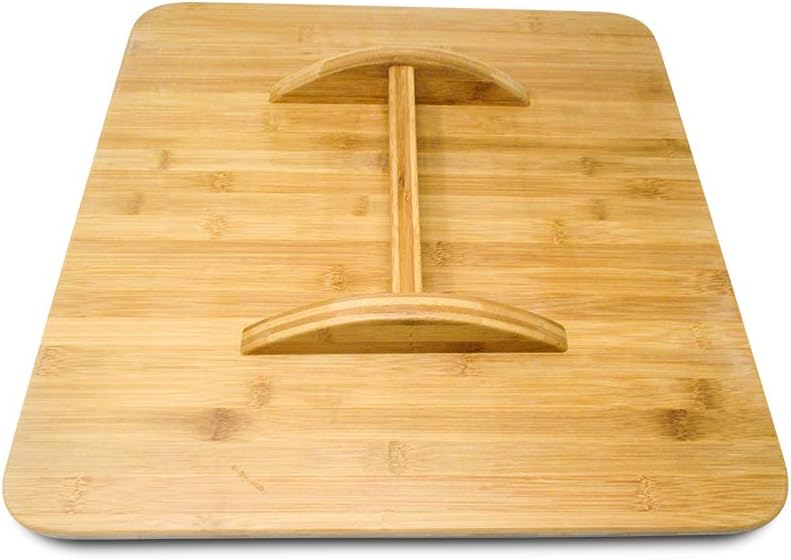 Trademark Innovations Tabla de equilibrio de madera cuadrada de 19.5 pulgadas