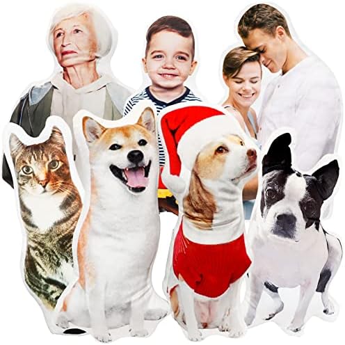 OARSE Almohadas para mascotas, almohada personalizada con fotos para perros, almohada personalizada con fotos de perros, almohada de fotos de tus
