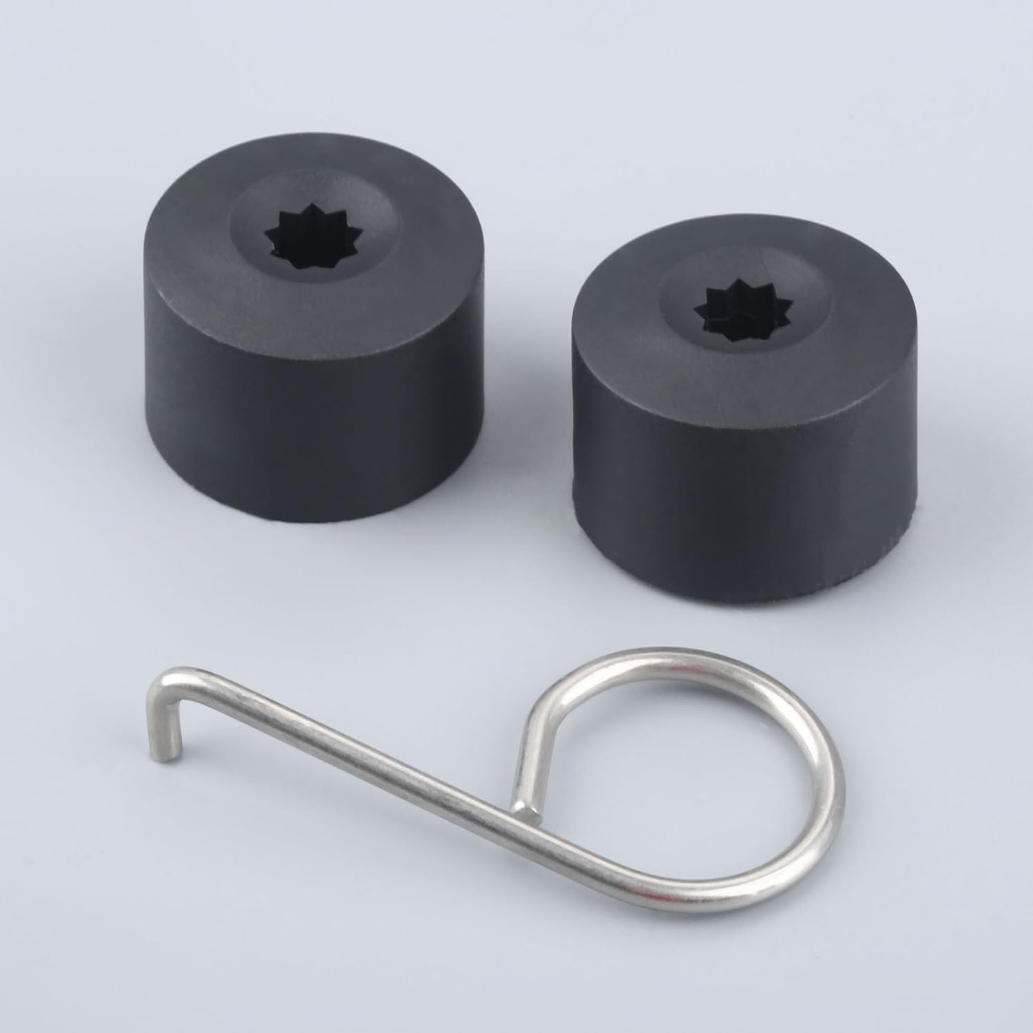 21 cubiertas para tuercas de neumático de automóvil, 0.669 in, hexagonal interior a prueba de polvo, con clip de extracción, decoración de rueda,