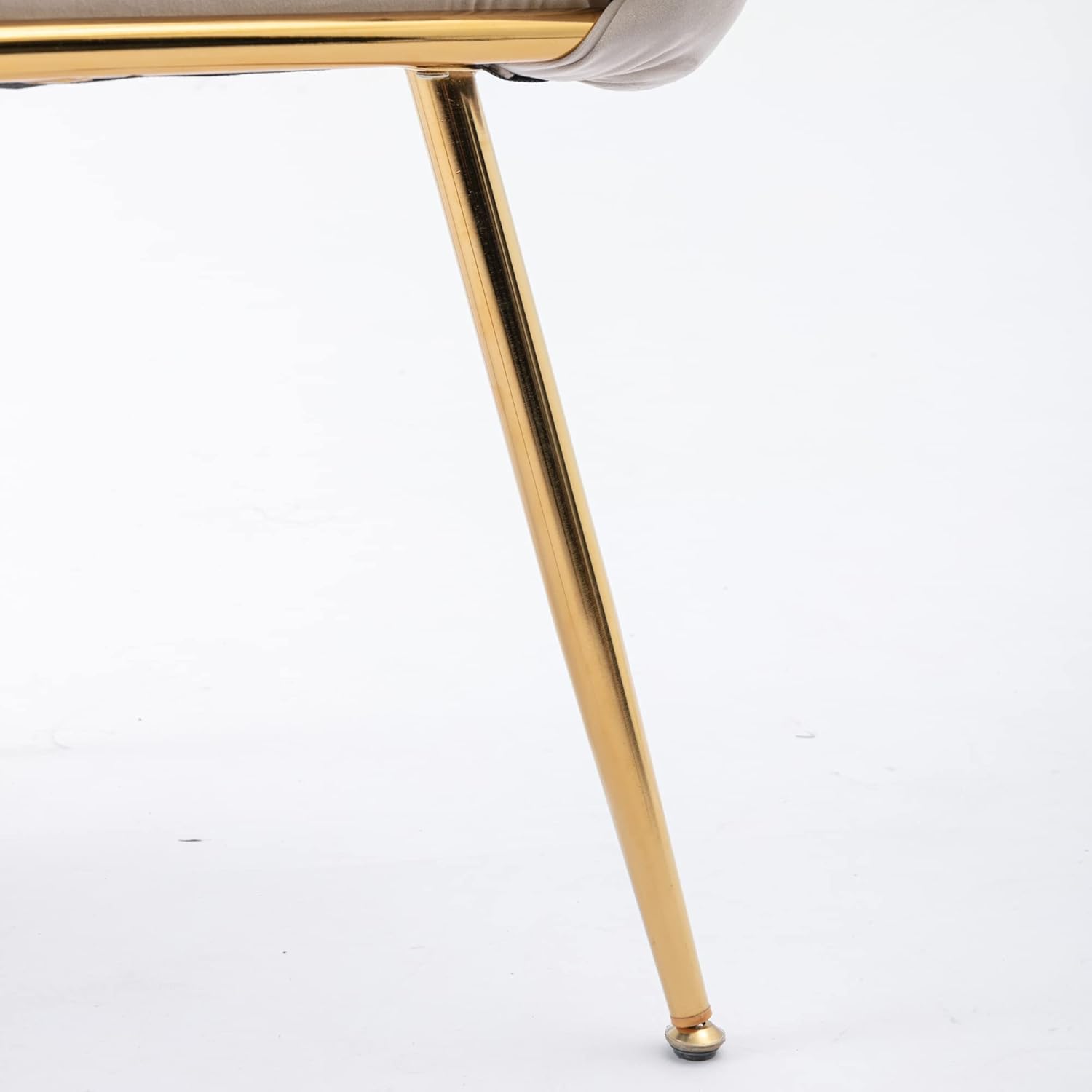 Silla decorativa de lujo hecha a mano con patas doradas, moderno sillón de terciopelo para sala de estar y dormitorio, taburete de tocador, silla de
