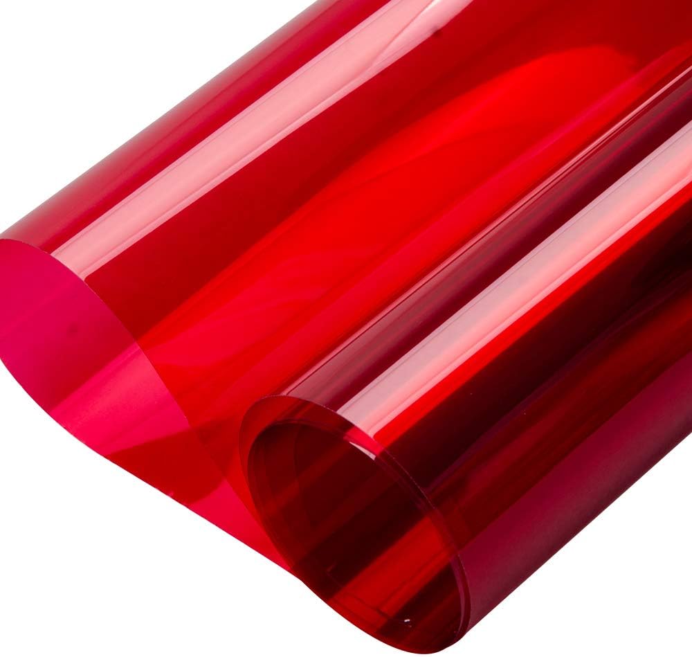 HOHOFILM Película decorativa para ventana de color transparente, tinte decorativo de vidrio transparente, bloqueo solar, control de calor, tinte de