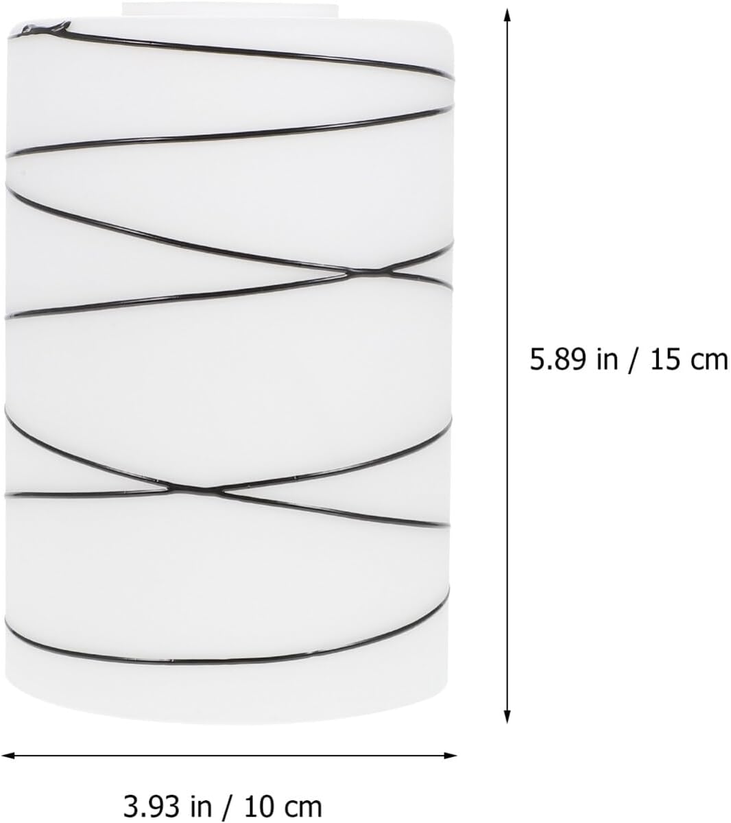 Uonlytech Ser of 3 E27 Cilindro esmerilado lámpara de araña pantallas de reemplazo cilindro cilindro de cristal colgante pantalla pantalla reemplazo
