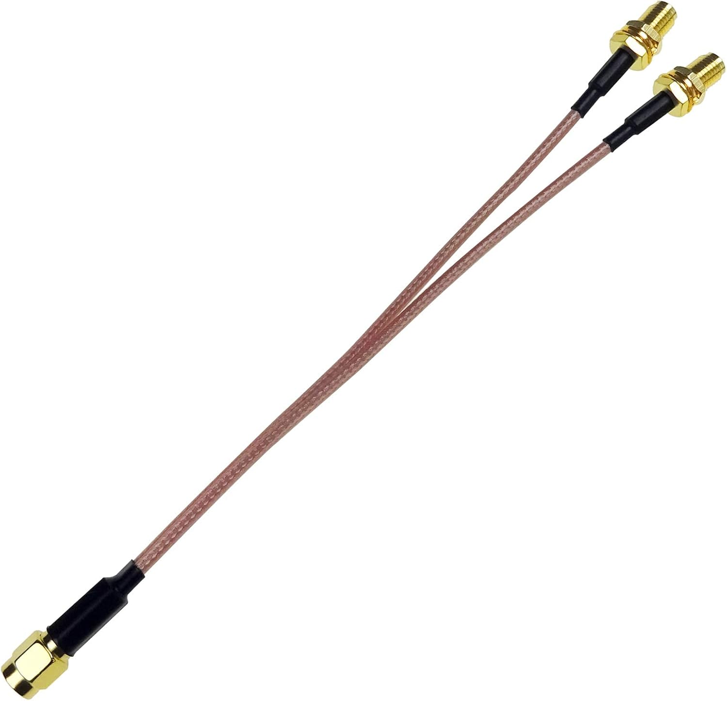 Goupchn Cable divisor SMA macho a doble SMA hembra Cable divisor RG316 Y Cable divisor 4G LTE Antena Adaptador Cable Divisor 50 Ohm 6.7 in