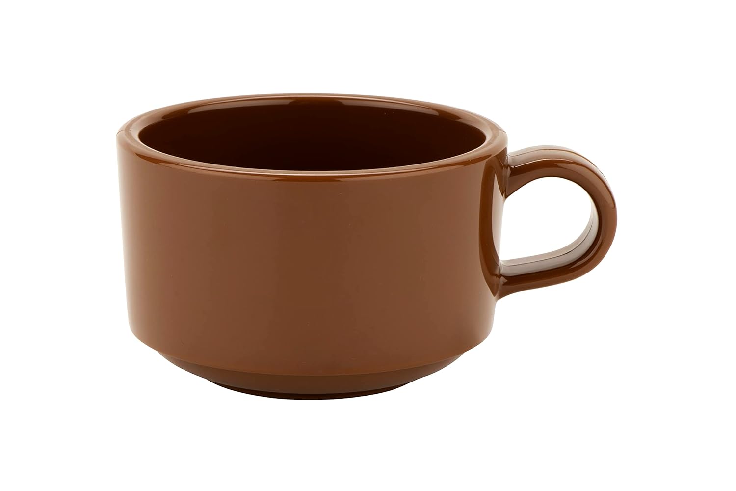 G.E.T. SC-10-BR-EC – Taza de café resistente a los golpes, 10 onzas, color marrón (juego de 4)