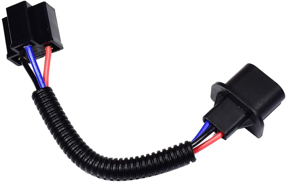 HUIQIAODS Adaptador de extensión H13 9008 a H4 9003, arnés de cableado, conectores de conectores de conversión de faros delanteros para Jeep