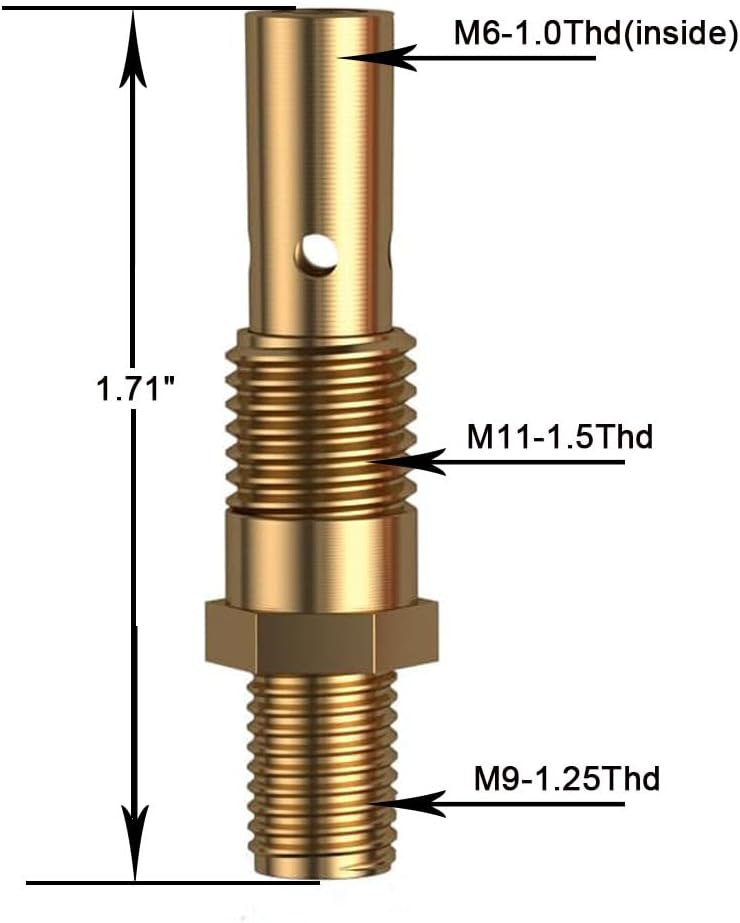 FORTON MIG Kit de pistola de soldadura de 0.030 pulgadas con boquilla difusora para Lincoln Magnum 100L y Tweco Mini#1 20 puntas de contacto de