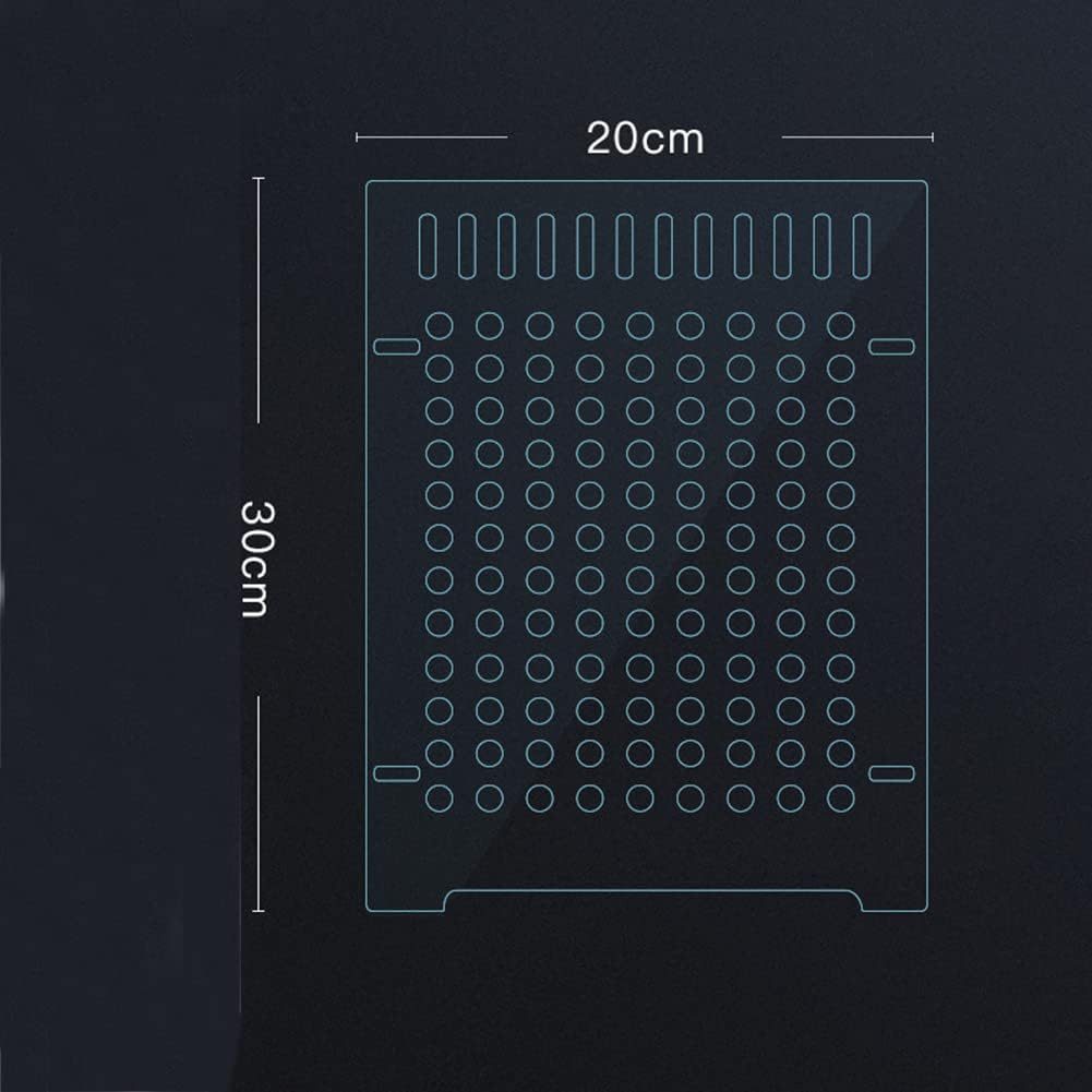 Gigicloud Divisor de acrílico transparente con ventosa para peceras, accesorios de acuario diseñado para bricolaje, transparente, fácil de doblar,