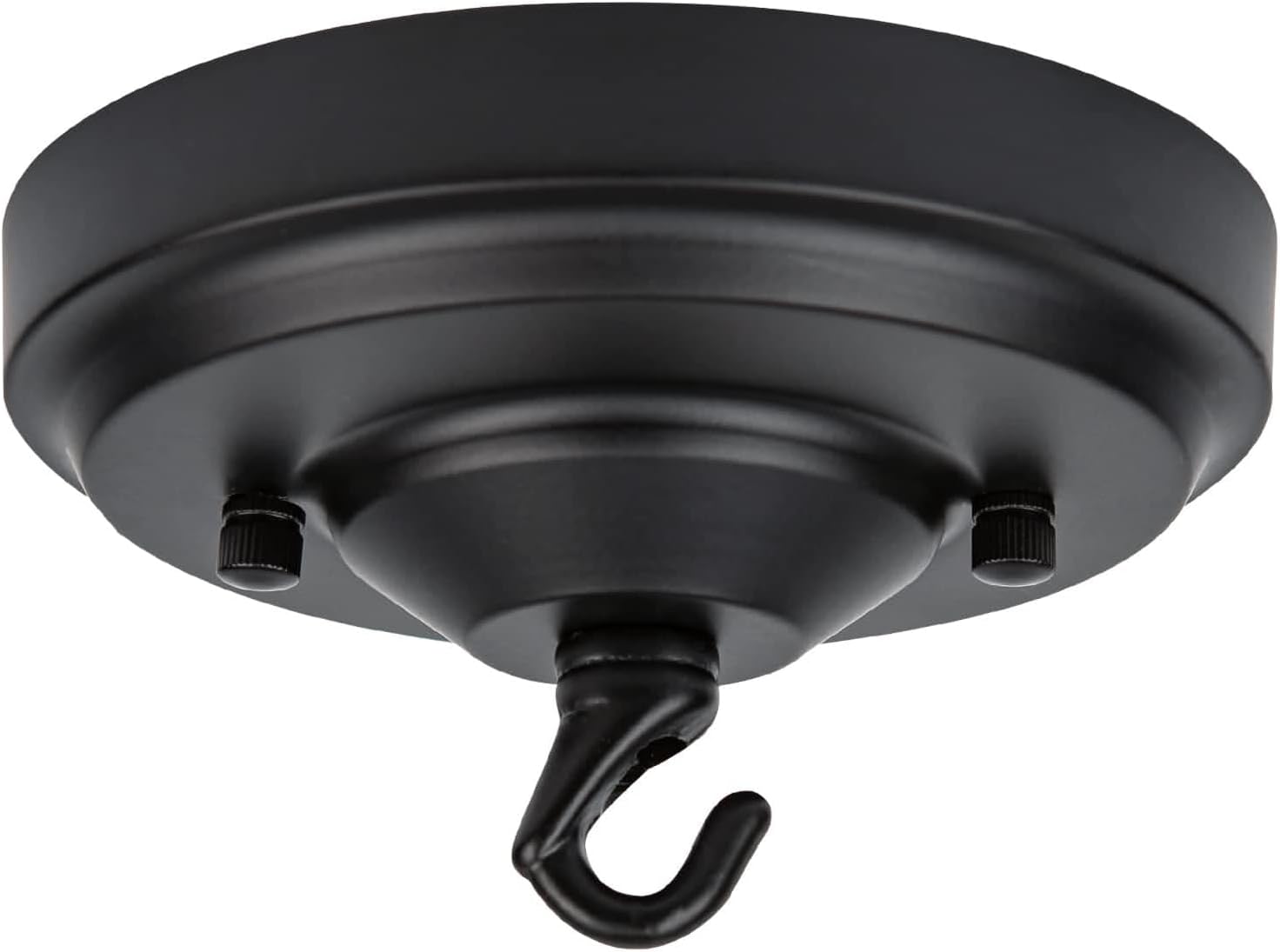 Kit de toldo de luz, kit de toldo de araña de 6 pulgadas con gancho, kit de toldo de techo negro mate, toldo de araña de metal para luz colgante,