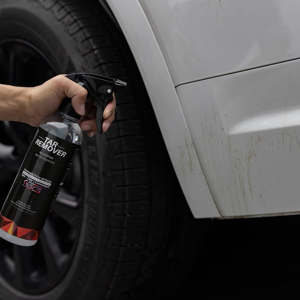 SGCB Removedor de alquitrán de 16 onzas para automóviles, 16.9 fl oz de alquitrán de carretera seguro, removedor de adhesivo eficaz  Elimina