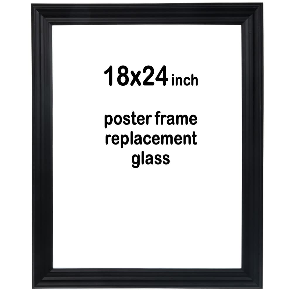 Hojas acrílicas de 18 x 24 pulgadas, láminas de policarbonato de 0.04 pulgadas de grosor, ideales para vidrio de reemplazo de marcos de póster,