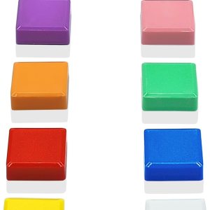 Imanes para nevera, paquete de 10 imanes para refrigerador, pequeños y fuertes, imanes resistentes para pizarra blanca, cuadrados, bonitos y Imanes para nevera, paquete de 10 imanes para refrigerador, pequeños y fuertes, imanes resistentes para pizarra blanca, cuadrados, bonitos y