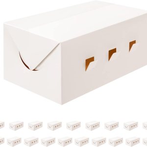 BAKIPACK 20 recipientes rectangulares de comida para llevar, 7 x 4 x 3 pulgadas, loncheras de cartón blanco, cajas de catering, cajas para llevar, BAKIPACK 20 recipientes rectangulares de comida para llevar, 7 x 4 x 3 pulgadas, loncheras de cartón blanco, cajas de catering, cajas para llevar,