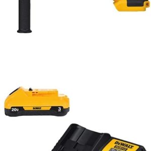 DEWALT DCH133B 20V Max XR – Taladro de martillo giratorio sin escobillas de 1″ con mango en D (solo herramienta) con batería DCB230C 20V DEWALT DCH133B 20V Max XR – Taladro de martillo giratorio sin escobillas de 1″ con mango en D (solo herramienta) con batería DCB230C 20V