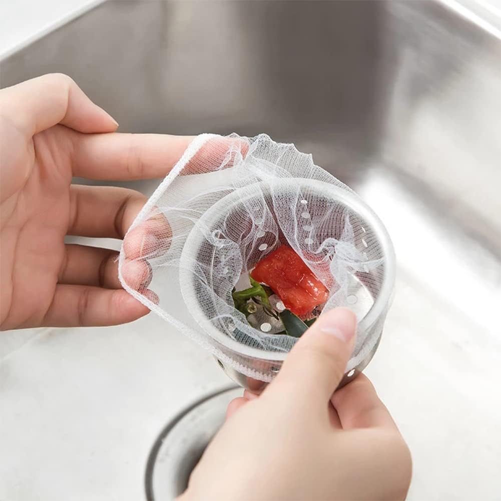 300 coladores desechables para fregadero de cocina, colador de fregadero de cocina, bolsa de malla pequeña, red de filtro para fregadero, desagüe de